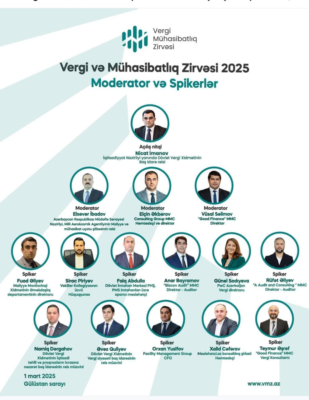 Vergi və Mühasibatlıq Zirvəsinin spikerləri bəlli olub