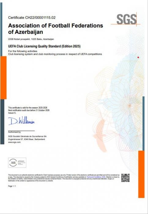 UEFA-dan AFFA-ya məktub - FOTO